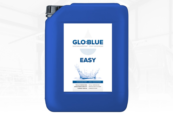 GLO:BLUE EASY deodorizer for portable toilets