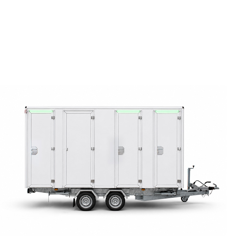 GLOBAL GL4200 3X bathroom trailer with three separate bathrooms